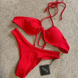 Zaful red multi-way bikini (S) NWT
